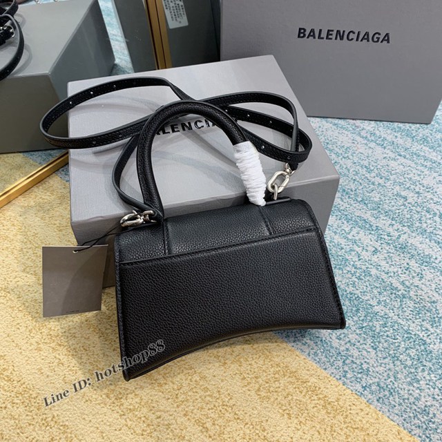 Balenciaga專櫃爆款手提肩背女包 巴黎世家鑽石紋xs小號Hourglass沙漏包 fyj1026